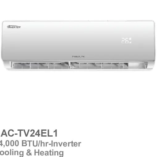 کولر گازی 24 هزار اینورتر نکسار مدل NAC-TV24EL1